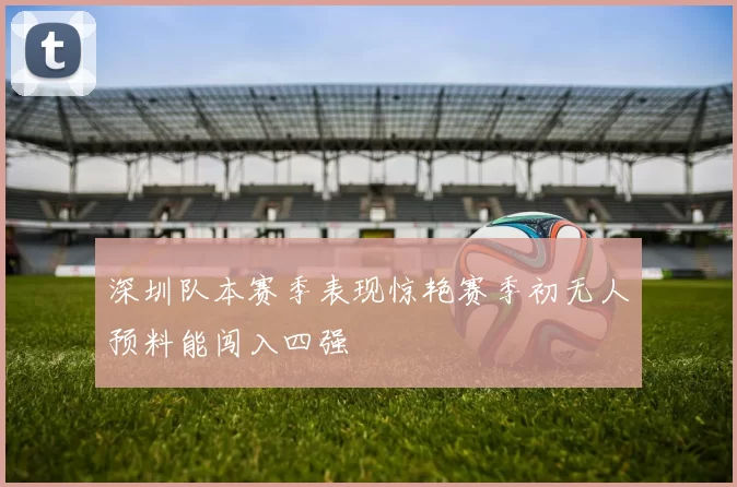 深圳队本赛季表现惊艳赛季初无人预料能闯入四强